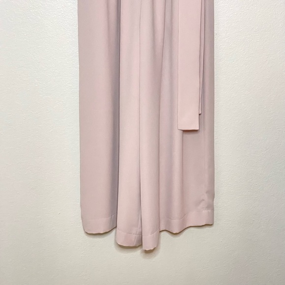 Aritzia Babaton Maximillian Draped Wide Leg Jumpsuit Pink Prima Small - Picture 5 of 10